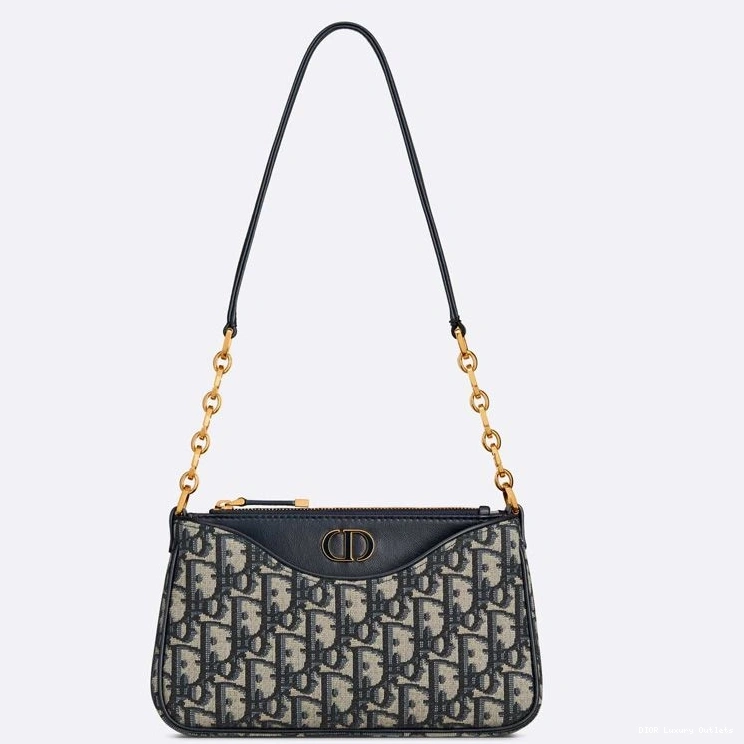 Cheap Bag Oblique 30 Montaigne Mini Motif Blue Hobo Avenue Dior Canvas 0804 Luxury